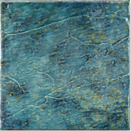 NPT Volcano Aqua Blue Pool Tile 6" x 6"