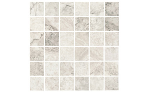 NPT Newstone White Gray Pool Tile 2" x 2"