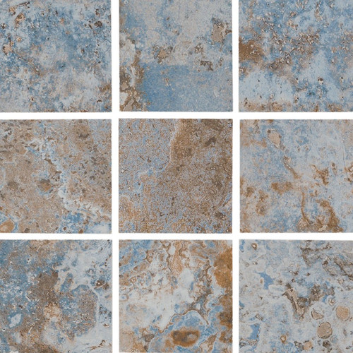 NPT Tivoli Stone Blue Pool Tile 2" x 2"