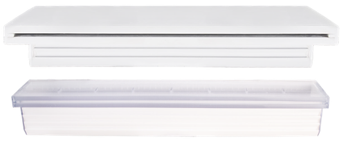 60" Gray Led Backport Waterfall with 6" Lip and 100' Cord