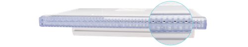 36" White Natural Wonders® Rainfall Waterfall with Back Port