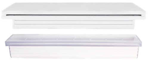 12" White Natural Wonders® Waterfall with Bottom Port