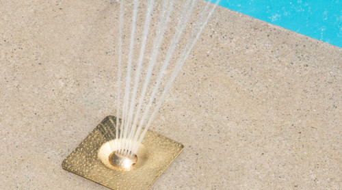 Brass Round Face Adjustable Deck Fountain without Flange
