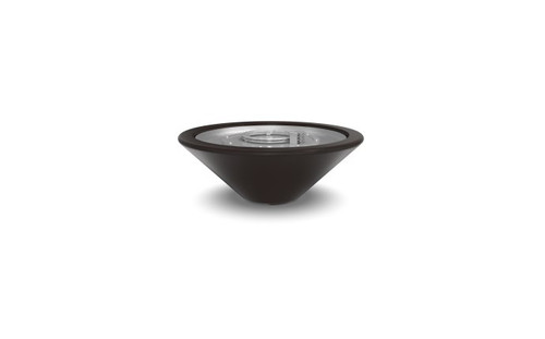 36" X 14" Fire Bowl Essex Concrete Dark Walnut