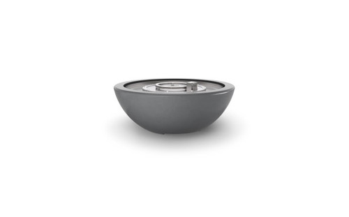 30" x 11" Fire Bowl Legacy Concrete Charcoal Grey