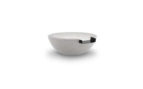 30" x 11" Water Bowl Legacy Concrete Stone Grey
