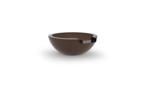 30" x 11" Water Bowl Legacy Concrete Dark Walnut