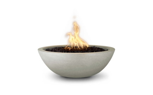 27" Sedona Fire Bowl GFRC Concrete Match Lit LP Ash