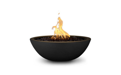 27" Black GFRC Concrete Sedona Fire Bowl