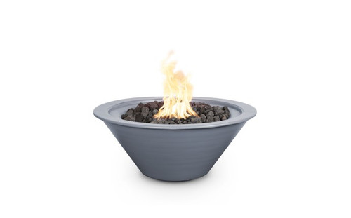 24" Gray Steel LP Cazo Fire Bowl