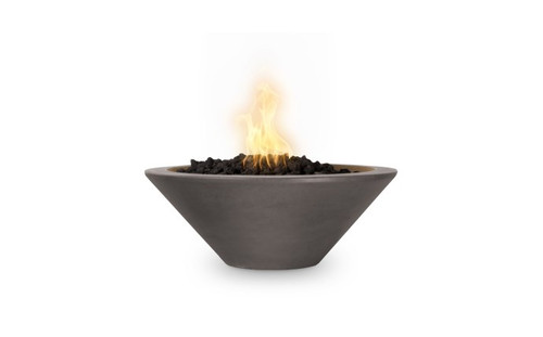 24" Cazo Fire Bowl GFRC Concrete 12V IID LP Ash