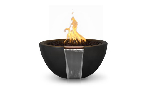 38" Black NG IID Luna Fire & Water Bowl