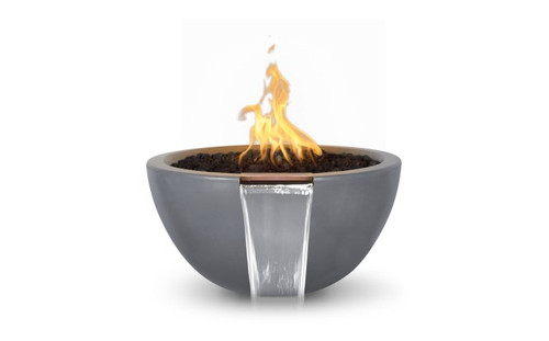 38" Gray LP IID Luna Fire & Water Bowl