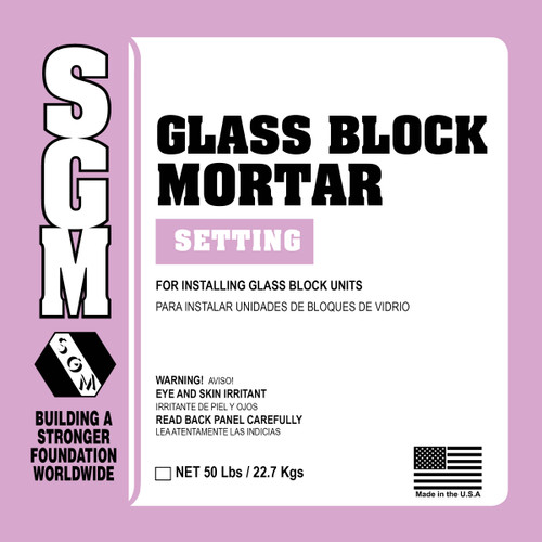 50 lbs White Glass Block Mortar