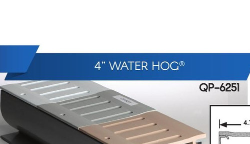 4-inch Water Hog Deck Drain 6 ft Tan