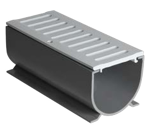3-inch Water Hog Deck Drain 6 ft Gray