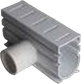 2-inch Tan Square Side Adapter PVC
