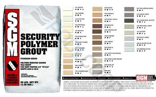 25 lb Bag #119 Security Polymer Grout Oyster