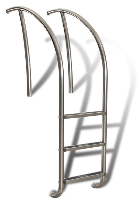 Marine Grade 3 Step Artisan Ladder with Stainless Steel Tread
