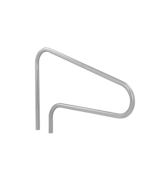 60".049 Stainless Steel 3 Bend Deck Mount Stair Rail