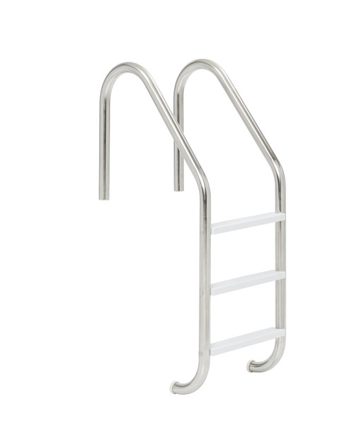 24" Taupe Powder Coated 3 Step Economy Ladder with Stainless Steel