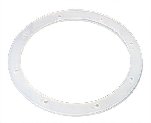 White Vinyl Main Drain with Galaxy Lid Gasket Only