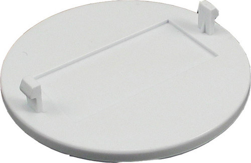 White Skimmer Lid with Blank Logo Insert Textured