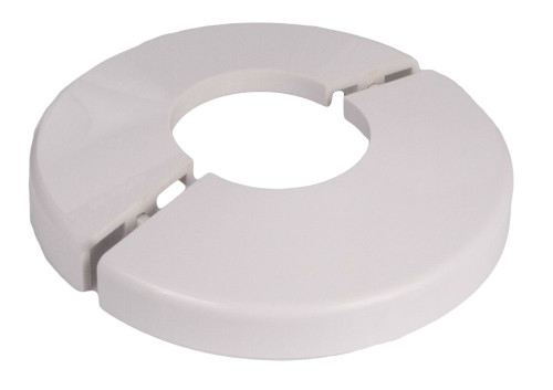 White Clip-On Pool Ladder Escutcheon for 1.9 Inch OD Rails
