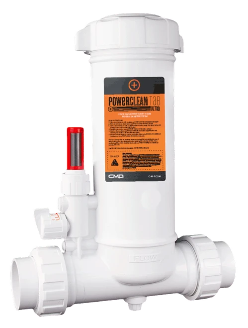 PowerClean Tab Ultra In-Line Chlorinator with Clear Glass Lid