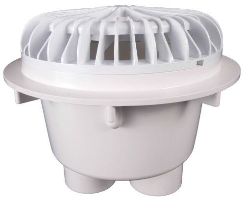 Nova Gray Gunite 2-Port Main Drain