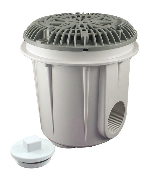 Gray Galaxy Gunite Deep Body Main Drain with Cover