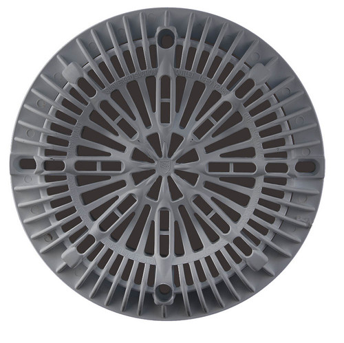 8 Inch Dark Gray Galaxy Drain Lid/Cover with Screw Kit
