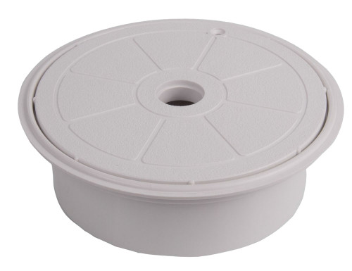 6 Inch White Skimmer Valve Cover and Collar
