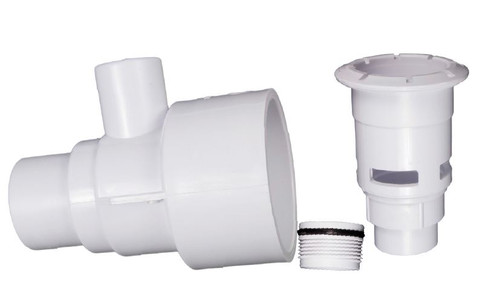 2.5 Inch White SpaMaster Straight Gunite Jet Body