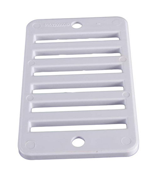 2 Inch x 4 Inch Gray Rectangular Pool Grate with Screws