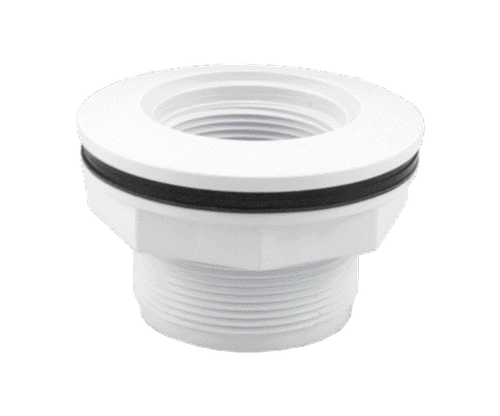 1.5 Inch x 1.5 Inch MIP White Extended Vinyl Return Fitting