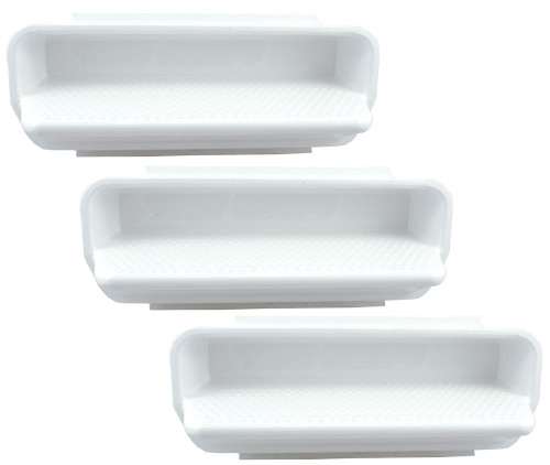 15 Inch x 6 Inch x 6 Inch Black 3 Inch Deep In Pool Wall Steps Set of 3