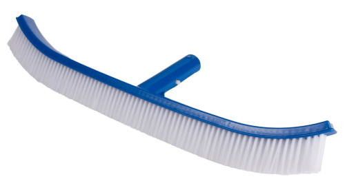 18 Inch Plastic Curved Poly-Bristle Pool Wall Brush