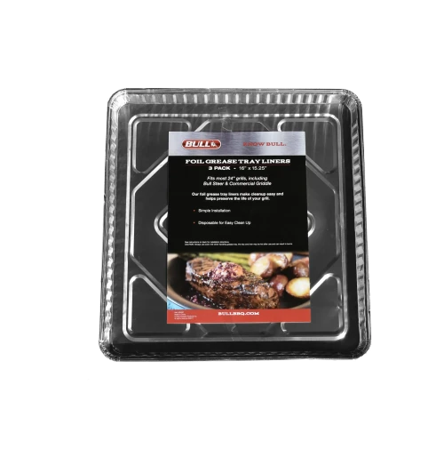 Bull 24" Aluminum Grease Tray Liner 3 Pack