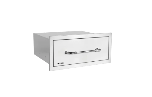 Bull Large Single Stainless-Steel Drawer with Reveal