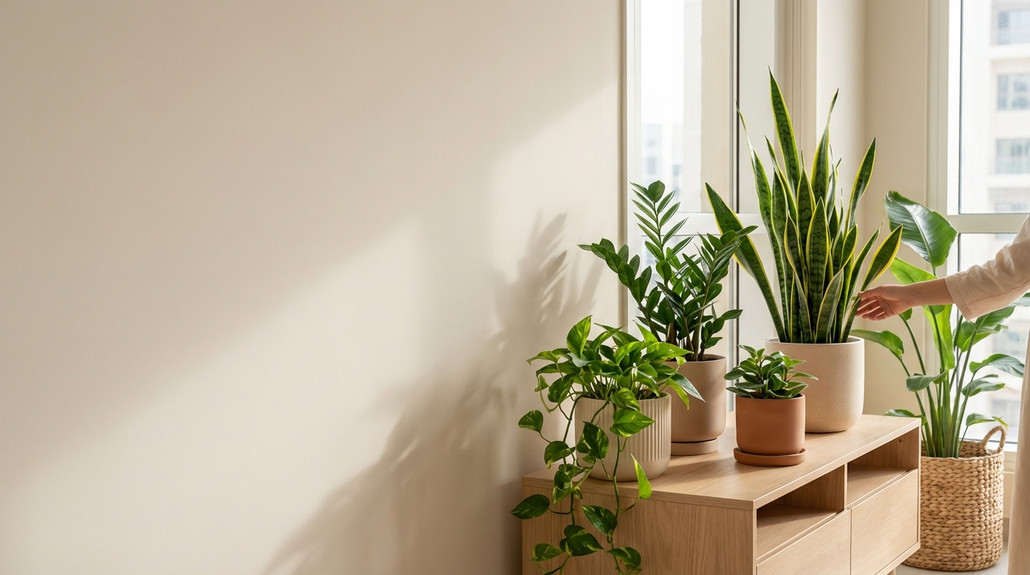 أفضل النباتات الداخلية للشقق ذات الإضاءة المحدودة في منازل الإمارات