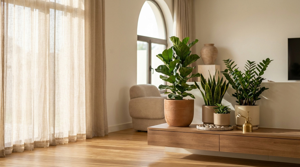 كيفية العناية بالنباتات الداخلية خلال حرارة الصيف في منازل الإمارات