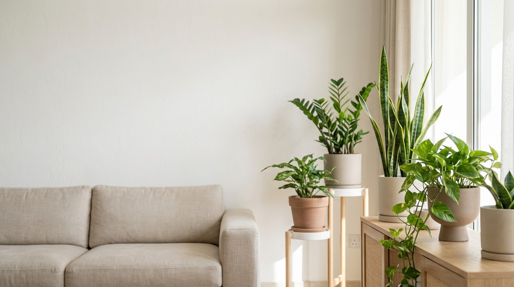 نباتات داخلية سهلة العناية للأشخاص المشغولين في منازل الإمارات