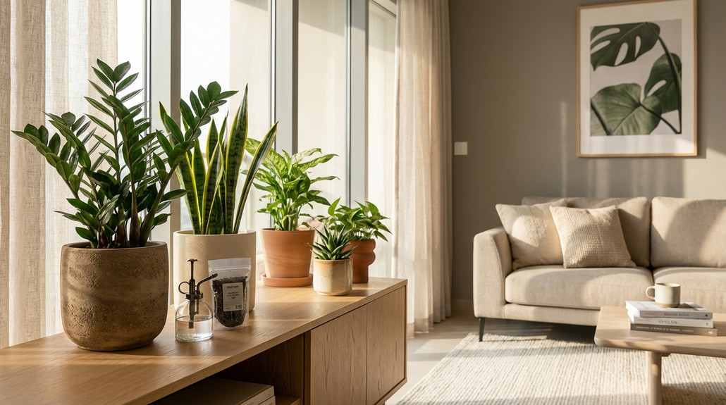 أفضل النباتات الداخلية للشقق ذات الإضاءة المحدودة في منازل الإمارات