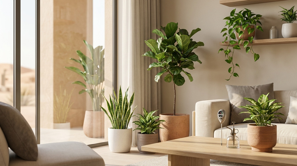 ما الذي تحتاجه النباتات الداخلية فعليًا للبقاء في المنازل في منازل الإمارات