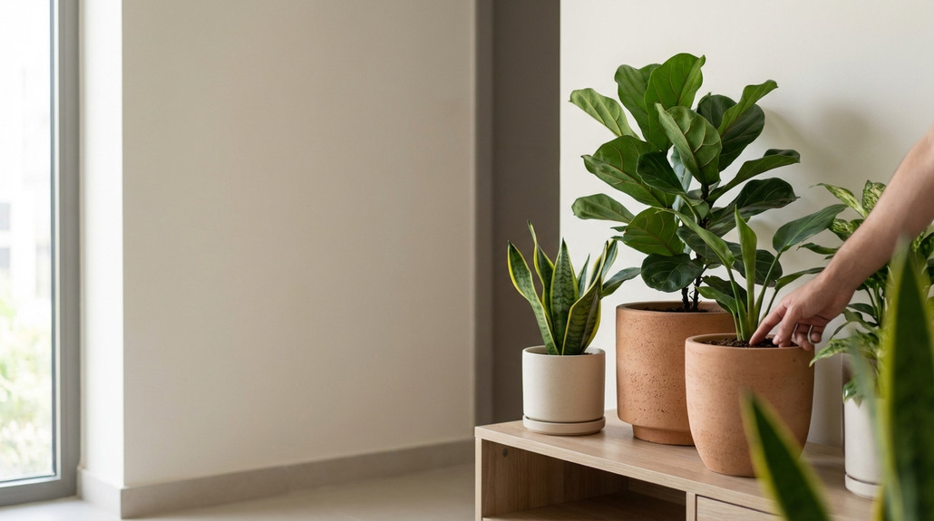 مشاكل النباتات الداخلية الشائعة في المنازل الحارة في منازل المملكة العربية السعودية