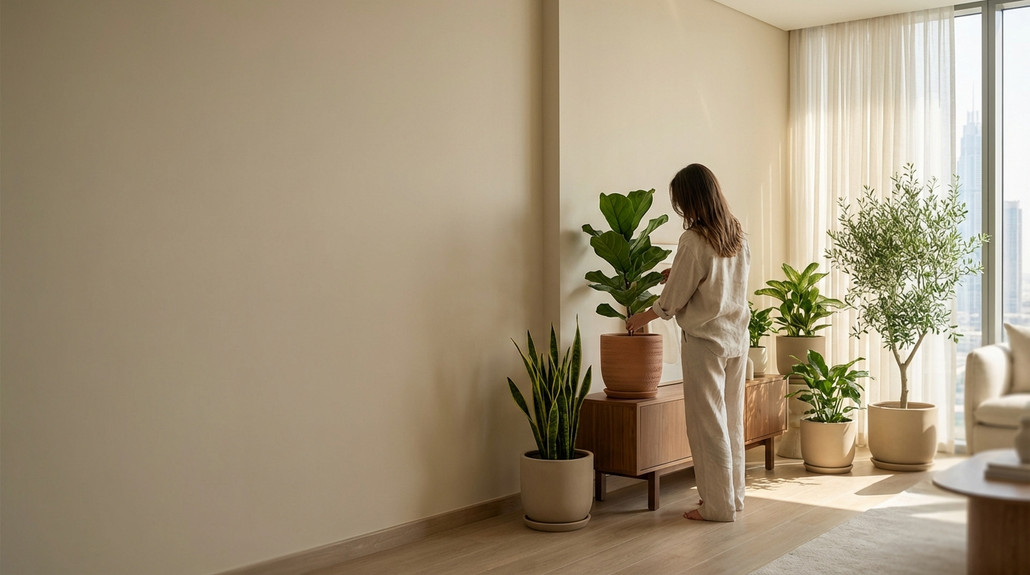 كيف تتأثر النباتات الداخلية بالمناخ الحار في منازل الإمارات