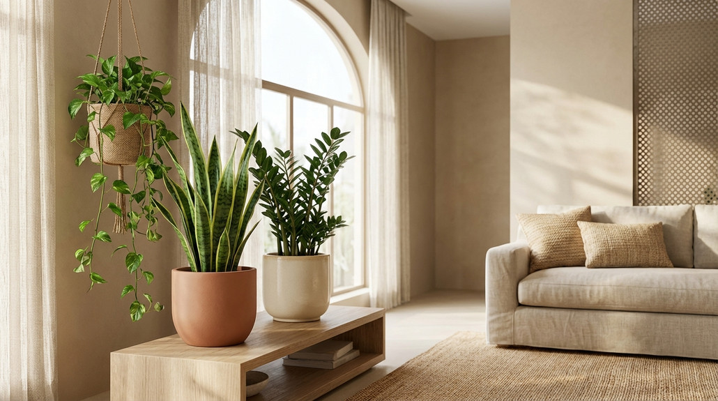 نباتات داخلية سهلة العناية للأشخاص المشغولين في منازل السعودية