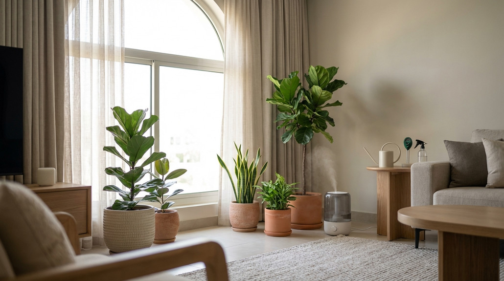 شرح النباتات الداخلية للمبتدئين في منازل الإمارات