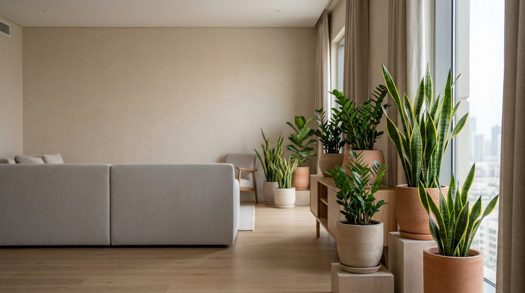 أفضل النباتات الداخلية للمكاتب في الدول الحارة في منازل الإمارات